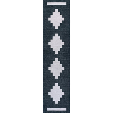 Adriel Geometric Tribal Medallion Machine-washable Area Rug